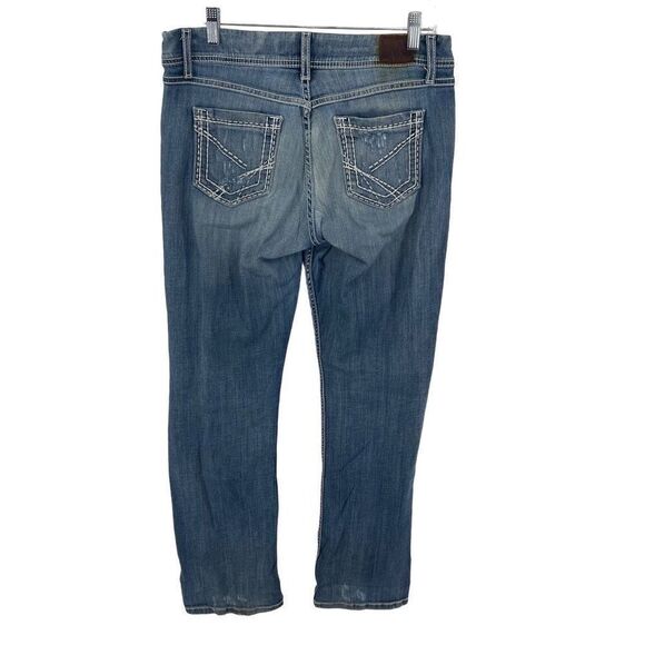 BKE Denim Harper Women's Skinny Jeans Ripped Mid Rise Stretch Denim Size 31 long - Picture 6 of 12